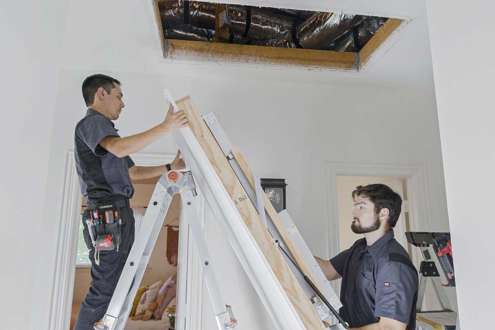 attic ladder installation