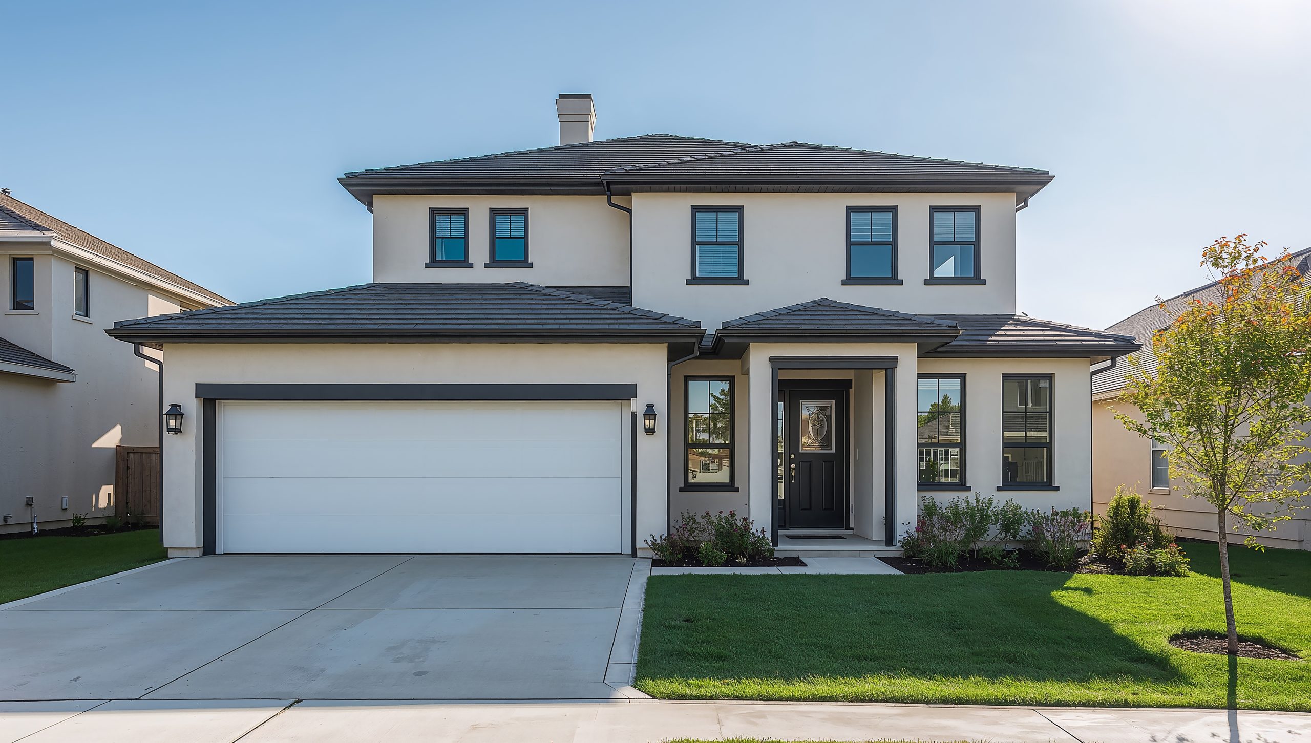 A stunning contemporary house featuring clean lines and design.